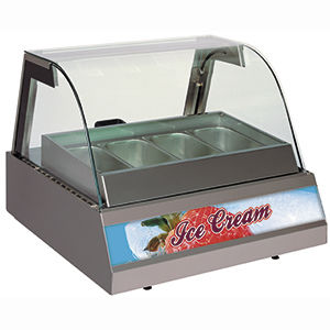 Kühlvitrine zum Aufstellen - VISION COLD ICE - FRIGEO PERFECT COOLING - für Einzelhandel / für Eis