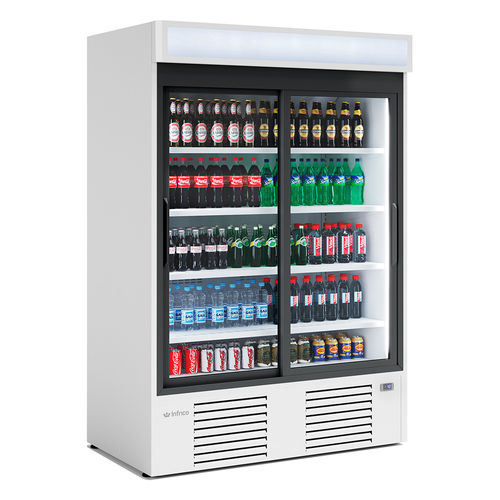 Profi-Kühlschrank - ERC 100 - INFRICO, S.L. - freistehend / mit Glastür / kompakt