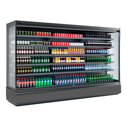 Standkühlvitrine - ML37PB22M2 - INFRICO, S.L. - Edelstahl / schwarz / ohne Tür