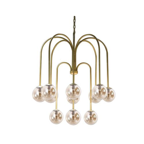 Moderner Kronleuchter - H 70601 – H 706010 - GUADARTE - Glas / Metall / 12 Glühbirnen