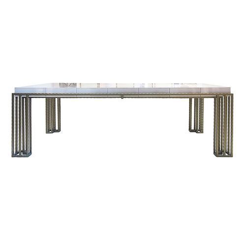 Moderner Esstisch - H 550209 – H 550216 - GUADARTE - Metall / Holz / lackiertes Holz