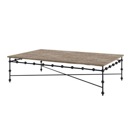 Moderner Tisch - H-11206 - GUADARTE - Marmor / Gestell aus Metall / rechteckig