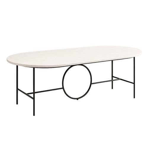 Moderner Tisch - H 11209 - GUADARTE - Schmiedeeisen / Marmor / Gestell aus Schmiedeeisen