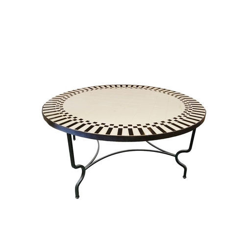 Moderner Couchtisch - H 111931 - GUADARTE - Schmiedeeisen / Marmor / Metall