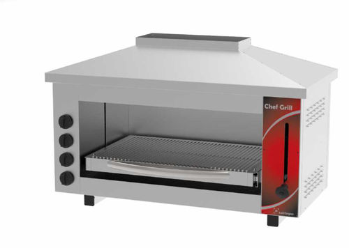 Elektro-Grill - CHEF - KALITE ENDUSTRIYEL MUTFAK EKIPMANLARI SAN. TIC. LTD. STI - freistehend / Profi / Edelstahl