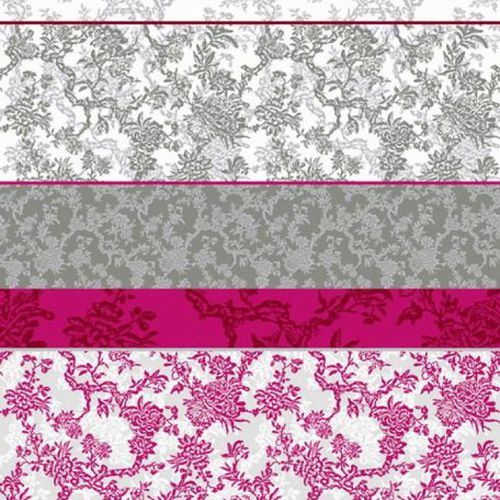 Möbelstoff - MARIE ANTOINETTE - Olivier Thévenon Selection - für Vorhänge / Streifenmuster / Blumenmotive