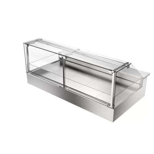 Verkaufskühlvitrine - Nancy - Moving Glass & Metal Design - Stand / für Konditoreien / Edelstahl