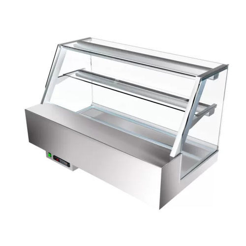 Verkaufskühlvitrine - Panini - Moving Glass & Metal Design - Stand / für Konditoreien / Edelstahl