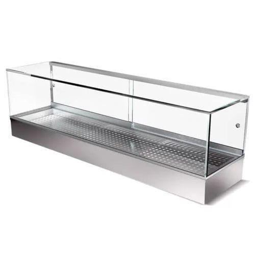 Verkaufskühlvitrine - Moving Glass & Metal Design - für Konditoreien / Edelstahl / mit Schiebetür