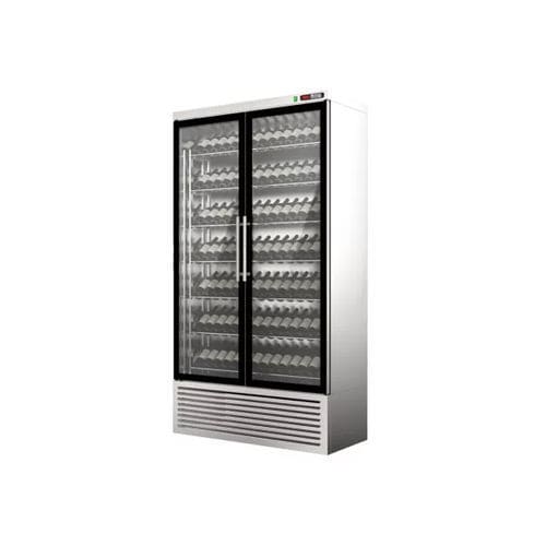Verkaufskühlvitrine - Concept2 - Moving Glass & Metal Design - Stand / für Restaurants / für Profiküchen