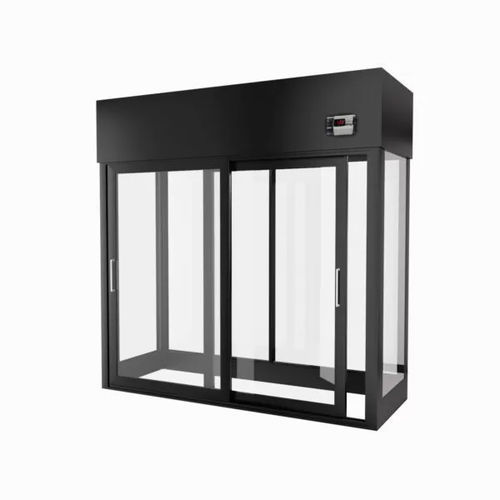Schrank-Kühlvitrine - Vision - Moving Glass & Metal Design - für Einzelhandel / Edelstahl / Aluminium