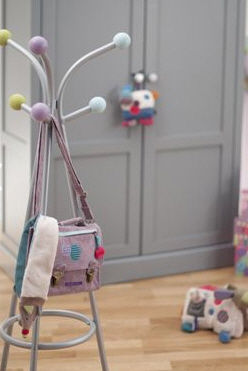 Bodenstehender Garderobenständer - chambre ardoise  - MOULIN ROTY - modern / Metall / für Kinder