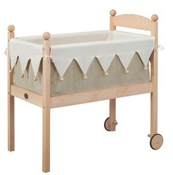 Modernes Babybett - CROQUE LA LUNE  - MOULIN ROTY - für Kinder (Unisex) / Holz
