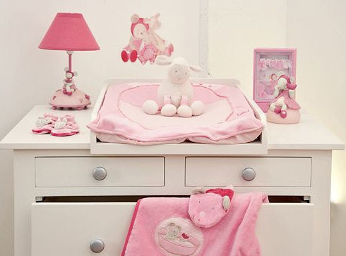 Holz-Wickeltisch - CHAMBRE NUAGE  - MOULIN ROTY - bodenstehend