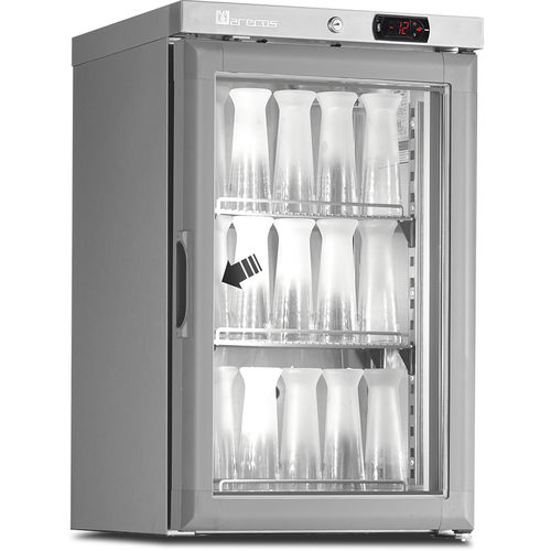 Profi-Gefrierschrank - ACE 66 CS A PV - Marecos - Tisch / verglast / Edelstahl