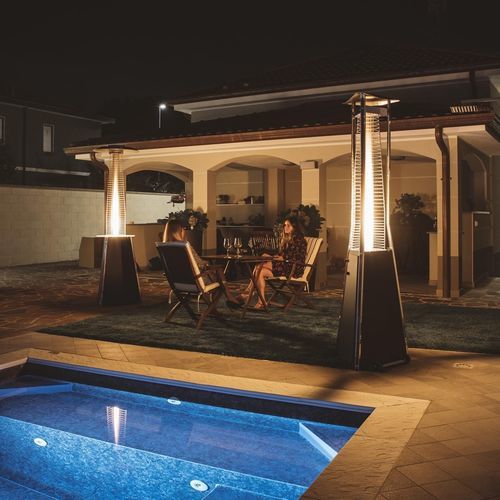 Infrarot-Terrassenheizer / Gas - KALIENTE - SIABS S.r.l. - mobil / >4000 w / vertikal