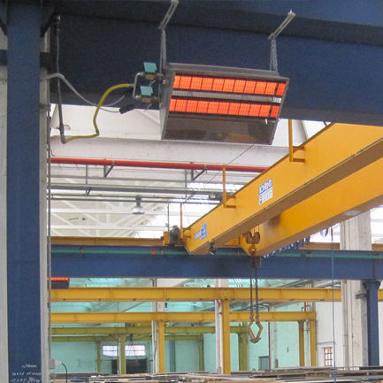 Keramik-Heizpaneele - C-RADPLUS DM - SIABS S.r.l. - Gas / deckenmontiert / Industrie