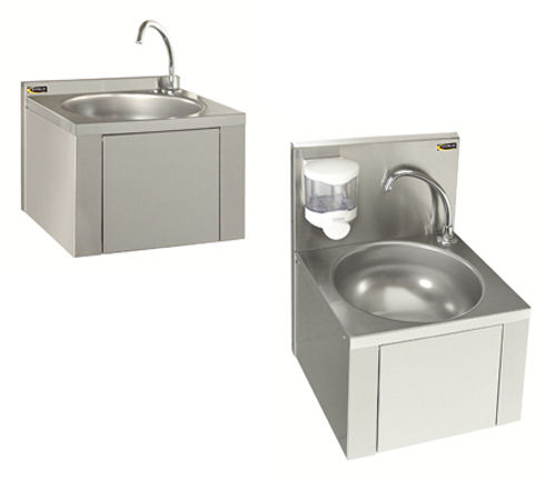 Wand-Handwaschbecken - LMA - SOFINOR SAS - rund / Edelstahl