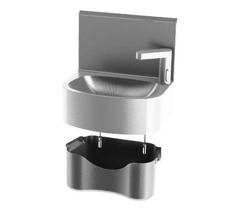 Wand-Handwaschbecken - LMAMEP - SOFINOR SAS - Edelstahl