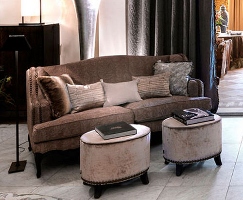 Klassisches Sofa - VENDÔME - ASCENSION LATORRE - Stoff / grau / Viersitzer