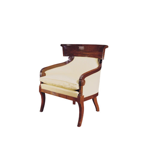 Klassischer Sessel - CILSA  - ACANTO - Stoff / Leder / Buche