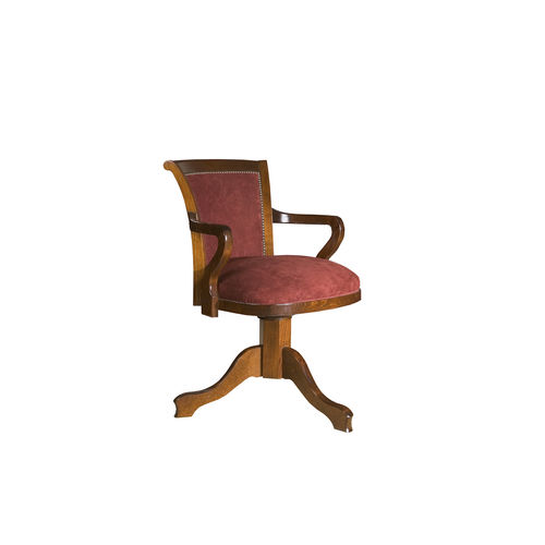 Klassischer Bürosessel - COTOS - ACANTO - Stoff / Buche / braun