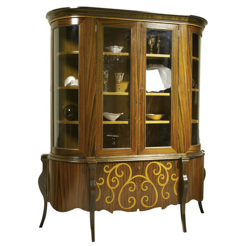 Klassischer Geschirrschrank - TRENTO - ACANTO - Rosenholz