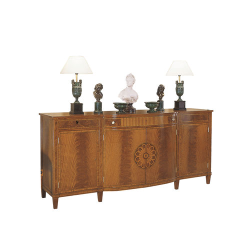 Klassisches Sideboard - JERICA - ACANTO - Holzfurnier / mit Schwingtür / mit 8 Beinen