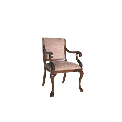 Klassischer Bürosessel - CARVALLO - ACANTO - Stoff / Buche / rosa
