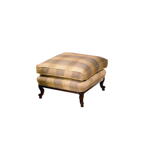 Klassische Ottomane - ARTIES - ACANTO - Stoff / Buche / quadratisch