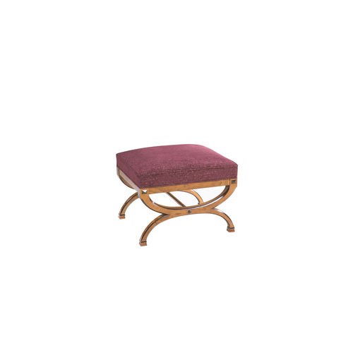 Klassischer Hocker - OROPESA - ACANTO - Stoff / Gestell aus Buche / Polster