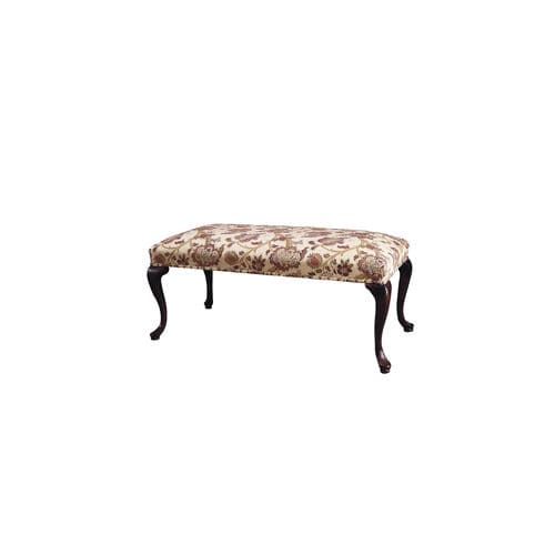 Klassische Polsterbank - BUÑOL - ACANTO - Stoff / Gestell aus Buche / Buche