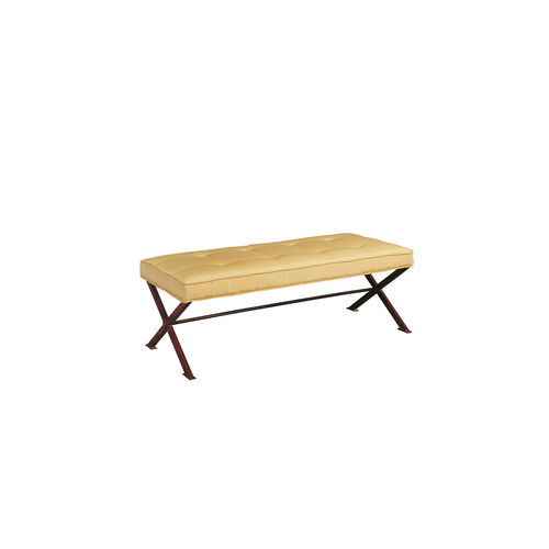 Klassische Polsterbank - PEGO - ACANTO - Stoff / Gestell aus Buche / Buche