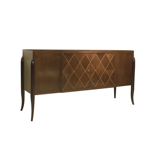 Sideboard mit hohen Beinen - MOMA - ACANTO - klassisch / Nussbaum / Holzfurnier