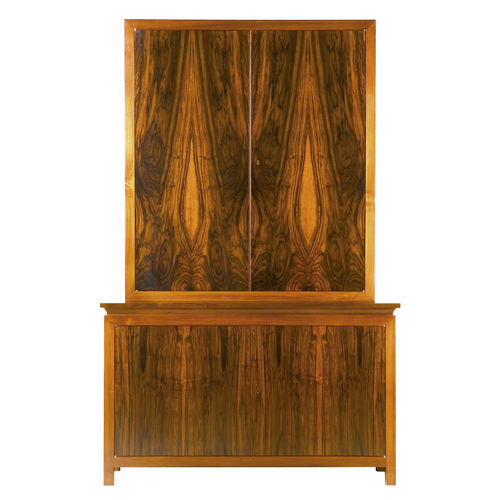 Hohes Sideboard - GALEA - ACANTO - klassisch / Holzfurnier / mit Schwingtür