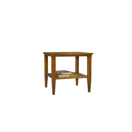Klassischer Beistelltisch - CULLERA - ACANTO - Holzfurnier / Gestell aus Holz / quadratisch