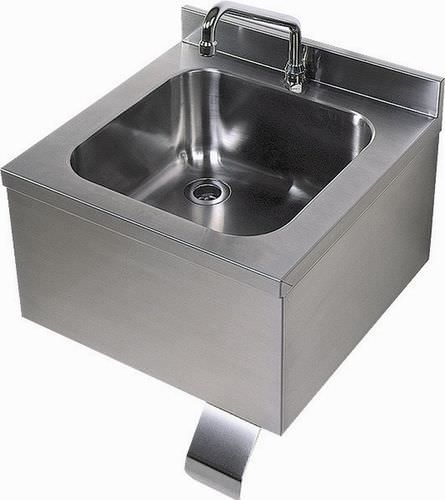 Wand-Handwäscher - UNIS COOL - rechteckig / Metall / für Gewerbegebrauch