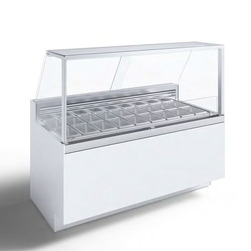 Verkaufskühlvitrine - 6040 P8 RV S2 H1200 - CIAM S.P.A. - für Konditoreien / Aluminium / Edelstahl