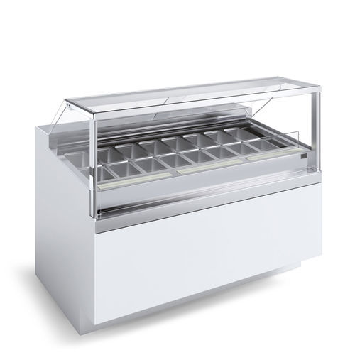 Verkaufskühlvitrine - Serie 900 GEL S2 H1200 - CIAM S.P.A. - für Konditoreien / Aluminium / Edelstahl