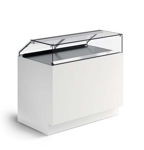 Verkaufskühlvitrine - CIAM S.P.A. - für Konditoreien / Edelstahl / weiß
