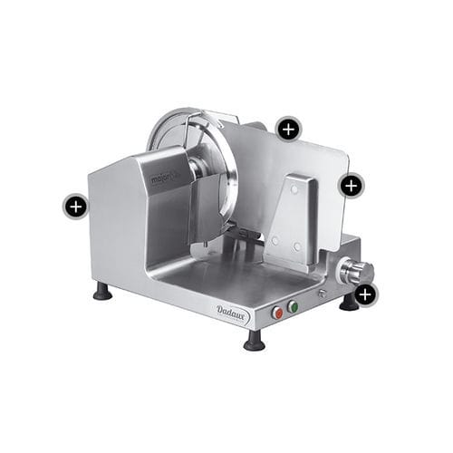 Lebensmittel-Schneidemaschine / für Schinken - MAJOR SLICE 300V - DADAUX SAS - automatisch / Profi / Rundmesser