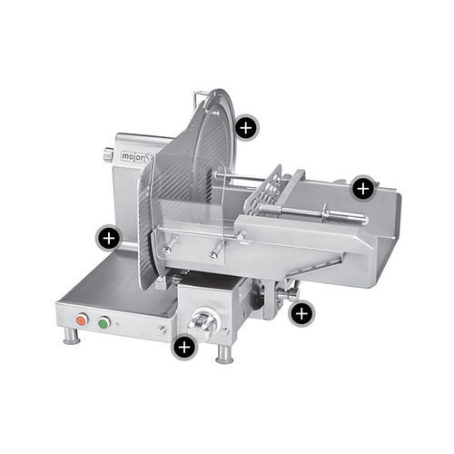 Lebensmittel-Schneidemaschine / für Schinken - MAJOR SLICE 350 VERTICAL - DADAUX SAS - automatisch / Profi / Rundmesser