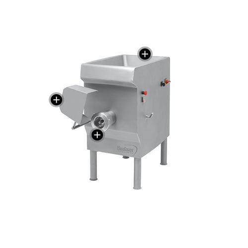 Mischer-Fleischwolf - TX 114 - DADAUX SAS - automatisch / Profi / 400V dreiphasig