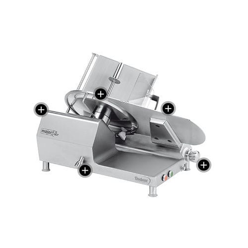 Lebensmittel-Schneidemaschine / für Schinken - MAJOR SLICE 350 - DADAUX SAS - automatisch / Profi / Rundmesser