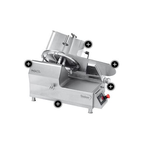 Lebensmittel-Schneidemaschine / für Schinken - MAJOR SLICE 350 - DADAUX SAS - halb / Profi / Rundmesser