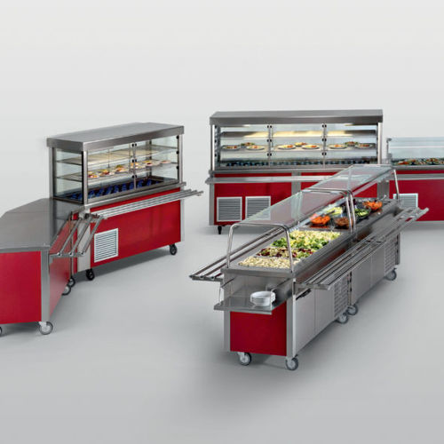 Verkaufskühlvitrine - SELF 700 - EMAINOX SRL - für Einzelhandel / für Restaurants / Edelstahl
