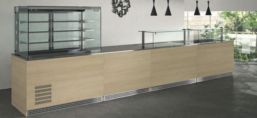 Moderne Vitrine - SUPREME - EMAINOX SRL - Glas / Keramik / mit Sichtfläche