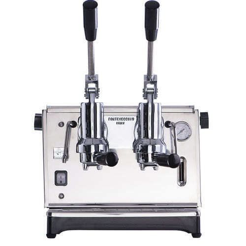Espressomaschine - LUSSO DUE : STAINLESS STEEL - PONTE VECCHIO S.R.L. - Profi / automatisch / 2 Brühgruppen
