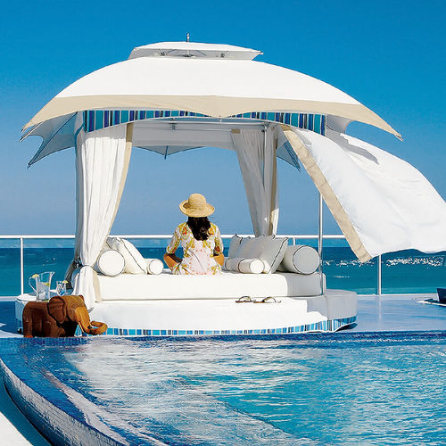 Garten-Bett / Himmel - CRESCENT - TUUCI - Einpersonen / modern / Polster