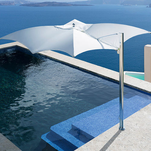 Quadratischer Sonnenschirm - OCEAN MASTER MAX MANTA CANTILEVER  - TUUCI - Ampel / Stoff / Aluminium